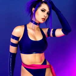 Pragtige Model in Swart Handschoen - Los Angeles