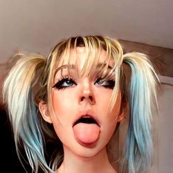 Pragtige vrou met 'n oop mond – OnlyFans model