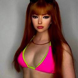 Stunning Model in a Vibrant Pink Bikini