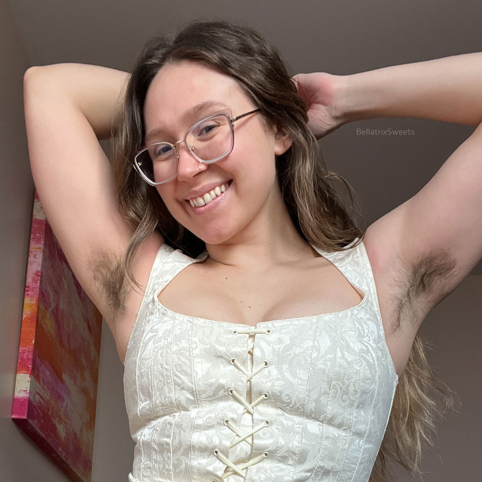 Bella with a bush photo