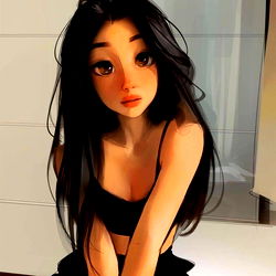 Pragtige Vrouelike Model in Stresvolle Posisie