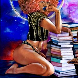 Pragtige Vrou in 'n Verleensende Posisie