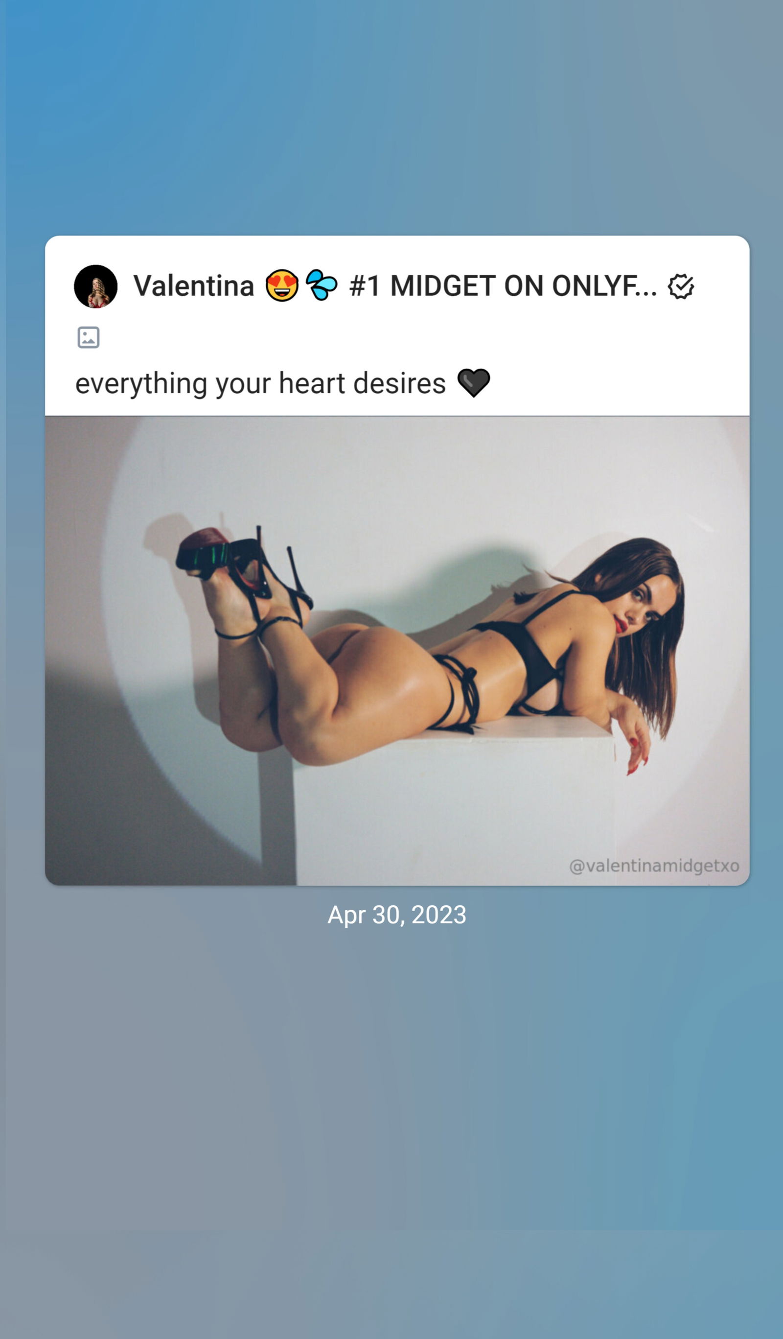 Valentina 😍💦 #1 MIDGET ON ONLYFANS photo
