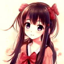 Pragtige Meisie met 'n Boogrok in 'n Romerige Styl