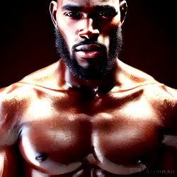 Geselle Mannelik Model - Kragtige Uitbeelding