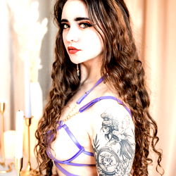 Pragtige Vroue Model met Tattoo - Athena