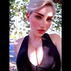 Pragtige Model in Donker Kleur