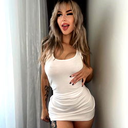 Pragtige Model in Wit Romper - London