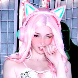 Pragtige Model met 'n Flombloemagtige Uitdrukking