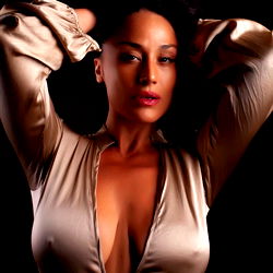 Pragtige Model in Streefgesind Skouspelagtige Uitbeelding