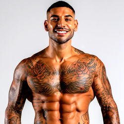 Pragtige Man Met Versierde Lichaam - OnlyFans Model